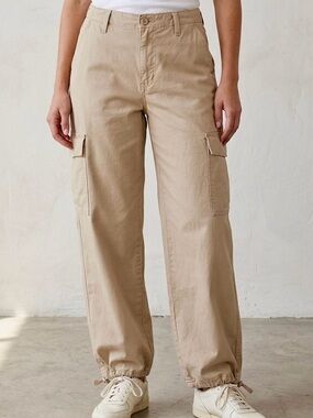 Levi's Khaki ‘94 Baggy Cargos Mid Rise Adjustable Hem Pants 31x30